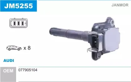 Катушка зажигания JANMOR купить