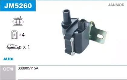 Катушка зажигания JANMOR купить