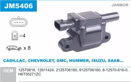 Катушка зажигания JANMOR купить