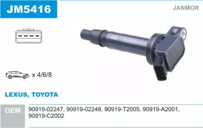 Катушка зажигания JANMOR купить