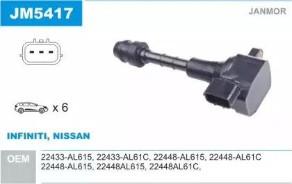 Катушка зажигания JANMOR купить