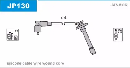 Комплект проводов зажигания JANMOR купить