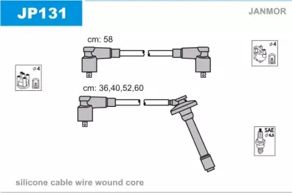 Комплект проводов зажигания JANMOR купить