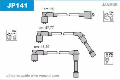 Комплект проводов зажигания JANMOR купить