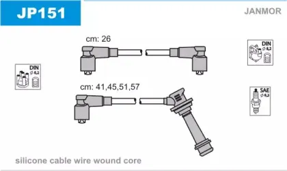 Комплект проводов зажигания JANMOR купить