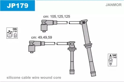 Комплект проводов зажигания JANMOR купить