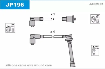 Комплект проводов зажигания JANMOR купить