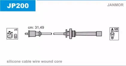 Комплект проводов зажигания JANMOR купить