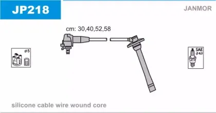 Комплект проводов зажигания JANMOR купить