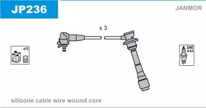 Комплект проводов зажигания JANMOR купить