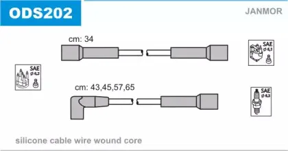 Комплект проводов зажигания JANMOR купить