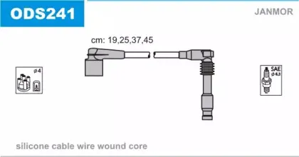 Комплект проводов зажигания JANMOR купить