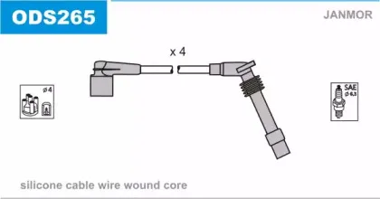Комплект проводов зажигания JANMOR купить