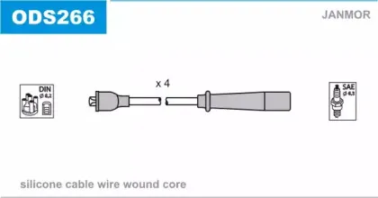 Комплект проводов зажигания JANMOR купить