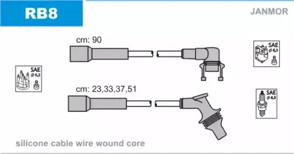 Комплект проводов зажигания JANMOR купить