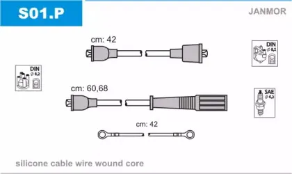Комплект проводов зажигания JANMOR купить