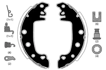 Комплект тормозных колодок RAICAM купить