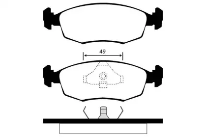 Комплект тормозных колодок, дисковый тормоз RAICAM купить