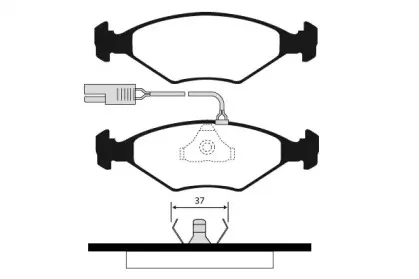 Комплект тормозных колодок, дисковый тормоз RAICAM купить