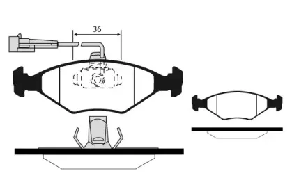 Комплект тормозных колодок, дисковый тормоз RAICAM купить