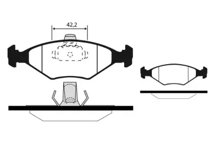 Комплект тормозных колодок, дисковый тормоз RAICAM купить
