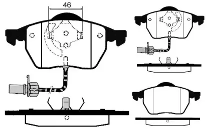 Комплект тормозных колодок, дисковый тормоз RAICAM купить