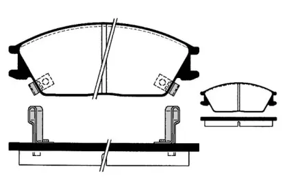 Комплект тормозных колодок, дисковый тормоз RAICAM купить