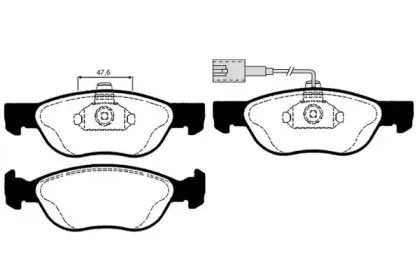 Комплект тормозных колодок, дисковый тормоз RAICAM купить