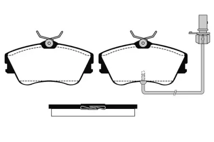 Комплект тормозных колодок, дисковый тормоз RAICAM купить