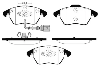 Комплект тормозных колодок, дисковый тормоз RAICAM купить