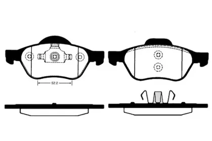 Комплект тормозных колодок, дисковый тормоз RAICAM купить