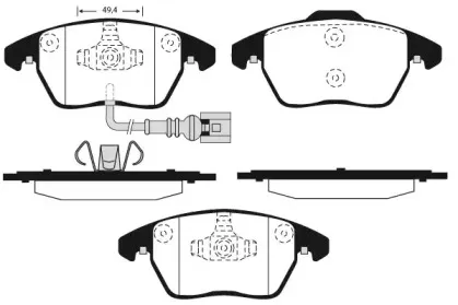 Комплект тормозных колодок, дисковый тормоз RAICAM купить