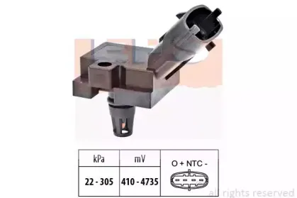 Датчик, давление выхлопных газов EPS купить