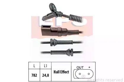 Датчик, частота вращения колеса EPS купить
