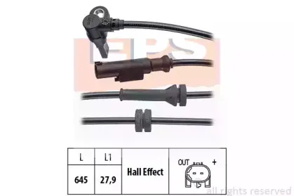 Датчик, частота вращения колеса EPS купить