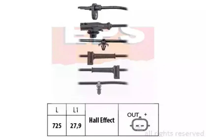 Датчик, частота вращения колеса EPS купить