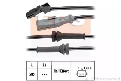 Датчик, частота вращения колеса EPS купить