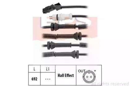Датчик, частота вращения колеса EPS купить