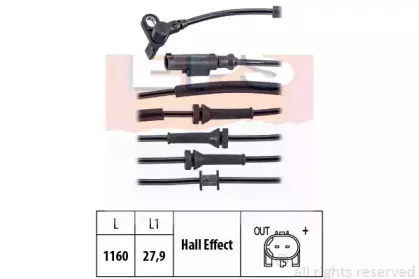 Датчик, частота вращения колеса EPS купить