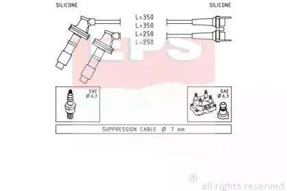 Комплект проводов зажигания EPS купить