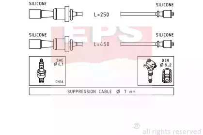 Комплект проводов зажигания EPS купить