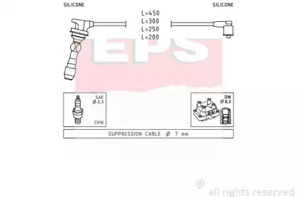 Комплект проводов зажигания EPS купить
