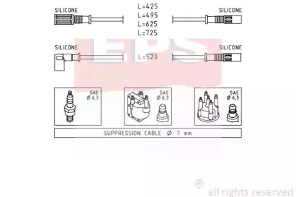 Комплект проводов зажигания EPS купить