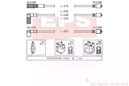 Комплект проводов зажигания EPS купить