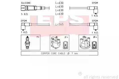 Комплект проводов зажигания EPS купить