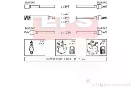 Комплект проводов зажигания EPS купить