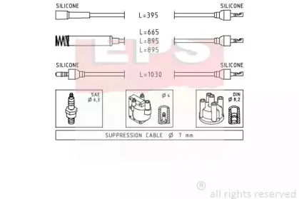 Комплект проводов зажигания EPS купить
