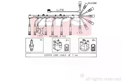 Комплект проводов зажигания EPS купить