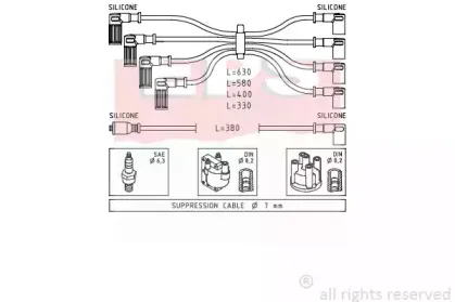 Комплект проводов зажигания EPS купить
