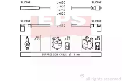 Комплект проводов зажигания EPS купить
